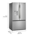 Whirlpool - 30 Cu. Ft. French Door Refrigerator with Dual Ice Makers - Fingerprint-Resistant Stainless Finish - Image 3
