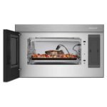 KitchenAid - 1.1 Cu. Ft. Convection Flush Built-In Over-the-Range Smart Microwave with Sensor Cooking and Air Fry Mode - Stainless Steel - Image 2