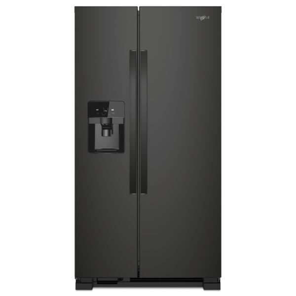 Whirlpool 25 Cu Ft. Wide Side-by-Side Refrigerator Black from Kings Outlet