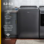 Whirlpool - 5.2/5.3 Cu. Ft. High Efficiency Smart Top Load Washer with 2 in 1 Removable Agitator - Chrome Shadow - Image 4