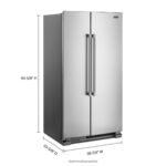 Maytag - 25 Cu. Ft. Side-by-Side Freestanding Refrigerator with Humidity-Controlled FreshLock Crisper - Fingerprint-Resistant Stainless Finish - Image 3