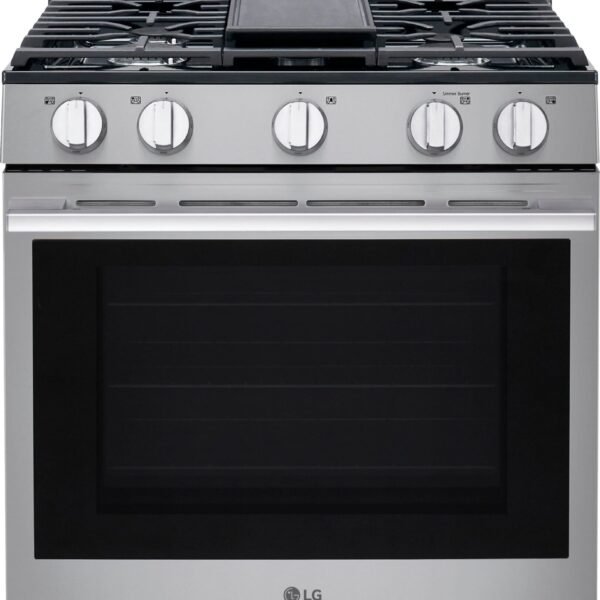 LG 6.3 Cu. Ft. Freestanding Gas True Convection Smart Range EasyClean Air Fry UltraHeat from Kings Outlet