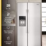 Whirlpool - 28.7 Cu. Ft. Side-by-Side Refrigerator with TruCool System - Fingerprint-Resistant Stainless Finish - Image 4