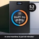 Samsung - 5.3 cu. ft. Bespoke AI Vented Smart All-In-One Washer/Electric Dryer Combo with AI Home - Brushed Black - Image 4