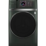 GE Profile - UltraFast 4.8 Cu. Ft. High-Efficiency Smart Front Load Washer and Electric Dryer Combo with Ventless Heat Pump - Jade Green