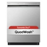 LG - 24" Front Control Built-In Stainless Steel Tub Dishwasher with QuadWash and 50 dba - Stainless Steel - Image 5
