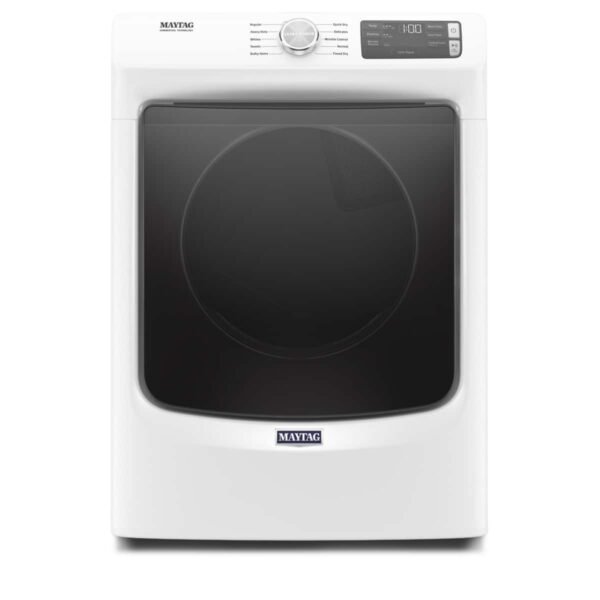Maytag 7.3 Cu. Ft. Stackable Electric Dryer Extra Power Button White from Kings Outlet