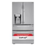 LG 29.5 Cu. Ft. 4-Door French Door-in-Door Smart Refrigerator Craft Ice Stainless Steel from Kings Outlet