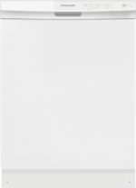 Frigidaire - 24" Front Control Built-In Plastic Tub Dishwasher with MaxDry, 54 dBA - White