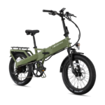 Lectric eBikes - XP4 750 Step-Over Foldable Long-Range eBike (Max 85mi/28mph) + LevelUp Rack/Seat Post/Elite Headlight/Lock/Phone Mount - Pine Green - Image 3