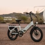 Lectric eBikes - XP4 Step-Thru Foldable eBike (Max 50mi/28mph) + LevelUp Rack - Stratus White - Image 7