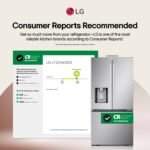 LG - Standard Depth MAX 24.5 Cu. Ft. Smart French Door Refrigerator with Dual Ice - Stainless Steel - Image 4