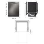 LG - 24" Top Control Smart Built-In Stainless Steel Tub Dishwasher with 3rd Rack, QuadWash Pro and 42dba - Black Stainless Steel - Image 2