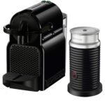 Nespresso - Inissia Espresso Machine with Aeroccino Milk Frother by DeLonghi - Intense Black