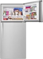 Whirlpool 19.3 Cu. Ft. Top-Freezer Refrigerator Monochromatic Stainless Steel from Kings Outlet