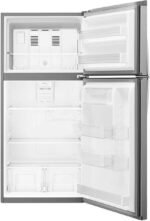 Whirlpool 19.3 Cu. Ft. Top-Freezer Refrigerator Monochromatic Stainless Steel from Kings Outlet