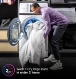GE Profile UltraFast 4.6 Cu. Ft. High-Efficiency Smart Front Load Washer Electric Dryer Combo from Kings Outlet