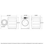 GE - 2.4 Cu. Ft. High-Efficiency Front Load Washer and Electric Condenser Dryer Combo with Steam and Sanitize - White - Image 4