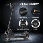 NIU - KQi 300P Foldable Electric Kick Scooter W/ 30 mi Max Range & 20 mph Max Speed - White - Image 7
