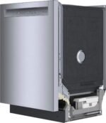 Bosch - 300 Series 24" Front Control Smart Built-In Stainless Steel Tub Dishwasher with 3rd Rack, 48 dBA - Stainless Steel - Image 2