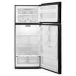 Whirlpool - 18 Cu. Ft. Wide Refrigerator Compatible With The EZ Connect Icemaker Kit - Black - Image 2