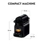 Nespresso - Inissia Espresso Machine with Aeroccino Milk Frother by DeLonghi - Intense Black - Image 2