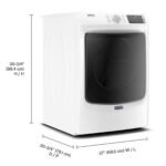 Maytag 7.3 Cu. Ft. Stackable Gas Dryer Extra Power Button White from Kings Outlet