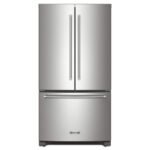 KitchenAid - 20 Cu. Ft. French Door Counter-Depth Refrigerator with Interior Water Dispenser - Stainless Steel