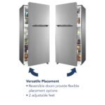 Insignia - 18 Cu. Ft. Top-Freezer Refrigerator with ENERGY STAR Certification - Stainless Steel - Image 6