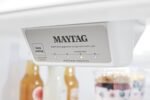 Maytag 18 Cu. Ft. Wide Top Freezer Refrigerator PowerCold Feature BrightSeries LED Lighting White from Kings Outlet