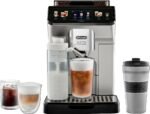 De Longhi Eletta Explore Fully Automatic Espresso Machine Cold Brew Silver from Kings Outlet