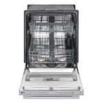 LG - 24" Top Control Smart Built-In Stainless Steel Tub Dishwasher with 3rd Rack, QuadWash Pro, and 46dB - Stainless Steel - Image 6