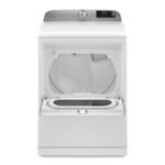 Maytag - 7.4 Cu. Ft. Smart Gas Dryer with Steam and Extra Power Button - White - Image 2