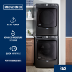 Maytag - 7.3 Cu. Ft. Stackable Gas Dryer with Extra Power Button - Volcano Black - Image 4