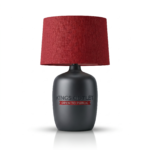 kingsoutlet 20" Black Table Lamp with Shade