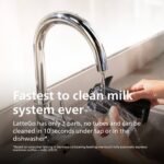 Philips - 3300 Fully Automatic Espresso and Coffee Machine with LatteGo Milk Frother, Black and Chrome - Black/Silver - Image 6