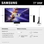 Samsung - 77" Class S90F Series OLED 4K UHD SamsungVision AI Smart Tizen TV (2025) - Image 6