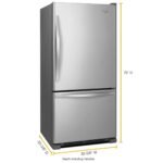 Whirlpool - 22 Cu. Ft. Bottom-Freezer Refrigerator with SpillGuard Glass Shelves - Stainless Steel - Image 3