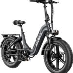 Heybike - Ranger S 1000W - Foldable Step-Thru Fat-Tire Ebike 55mi Max Range 28mph Max Speed - UL Certified - Gray