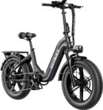 Heybike - Ranger S 1000W - Foldable Step-Thru Fat-Tire Ebike 55mi Max Range 28mph Max Speed - UL Certified - Gray