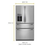 Whirlpool 26 Cu. Ft. Wide 4 Door Refrigerator Prep Store Bins Stainless Steel from Kings Outlet