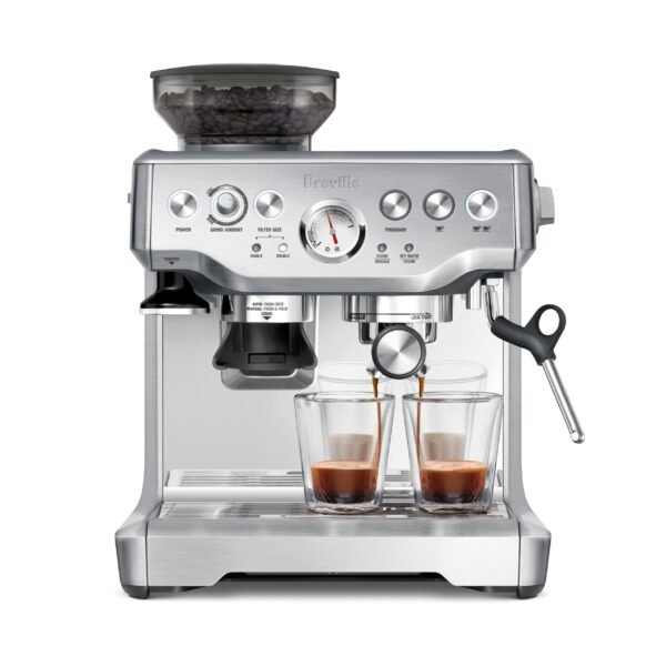 Breville Barista Express Espresso Machine 15 bars of pressure Milk Frother integrated grinder Stainless from Kings Outlet