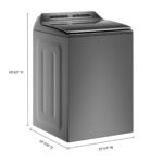 Whirlpool - 5.2/5.3 Cu. Ft. High Efficiency Smart Top Load Washer with 2 in 1 Removable Agitator - Chrome Shadow - Image 3