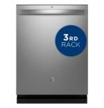 GE - 24" Top Control Built-In Stainless Steel Tub Dishwasher with 3rd Rack, Sanitize Cycle and 47 dBA - Stainless Steel - Image 3
