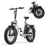 HiBoy - EX6F Foldable Electric Bike w/ 75 mi Max Operating Range & 25 mph Max Speed - 67.7*24.2*50.8 - White