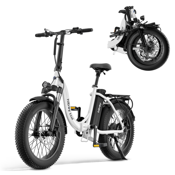 HiBoy EX6F Foldable Electric Bike 75 mi Max Operating Range 25 mph Max Speed from Kings Outlet