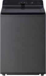 LG - 5.0 Cu. Ft. High-Efficiency Smart Top Load Washer with Easy Unload - Platinum Black