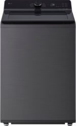 LG - 5.0 Cu. Ft. High-Efficiency Smart Top Load Washer with Easy Unload - Platinum Black