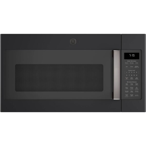 GE 1.9 Cu. Ft. Over-the-Range Microwave Steam Cleaning Black Slate from Kings Outlet