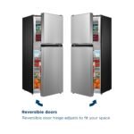 Insignia 4.5 Cu. Ft. Mini Fridge Top Freezer ENERGY STAR Certification Stainless Steel Look from Kings Outlet